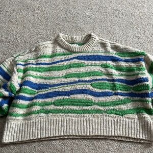 Striped Green and Blue Sweater